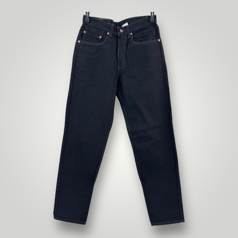 VINTAGE 1998 Levi's‎ 550 31x34 MADE IN USA Jeans New Old Stock Black Denim NWT